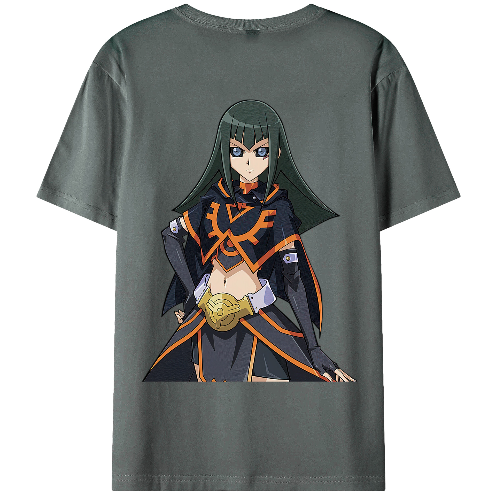 （画像用） 遊☆戯☆王 Yu-Gi-Oh! 綿100％ メンズ半袖Tシャツ（バックプリント） 通気性